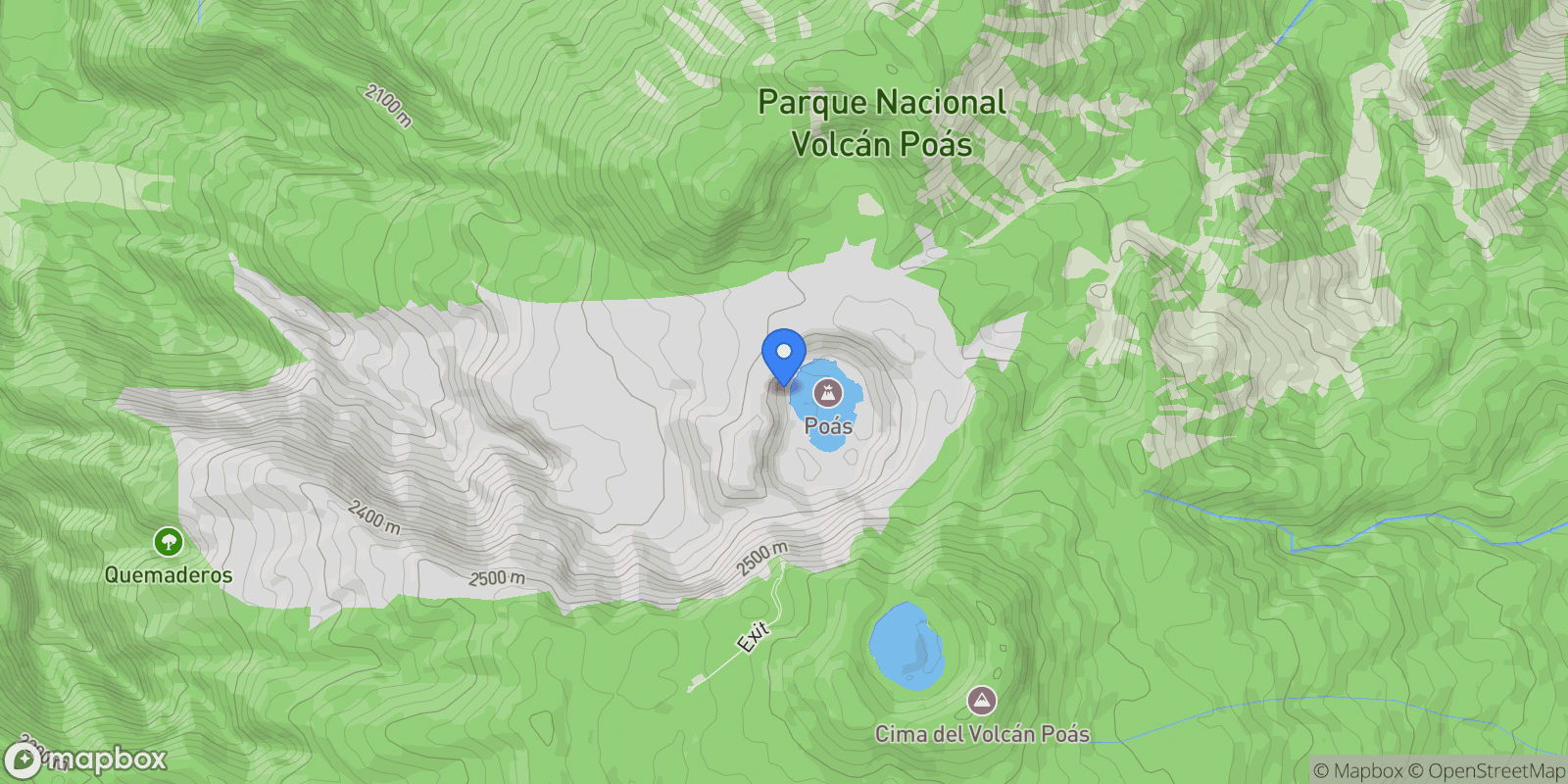 Map showing Toro Amarillo, Valverde Vega, A, Valverde Vega, Costa Rica.
