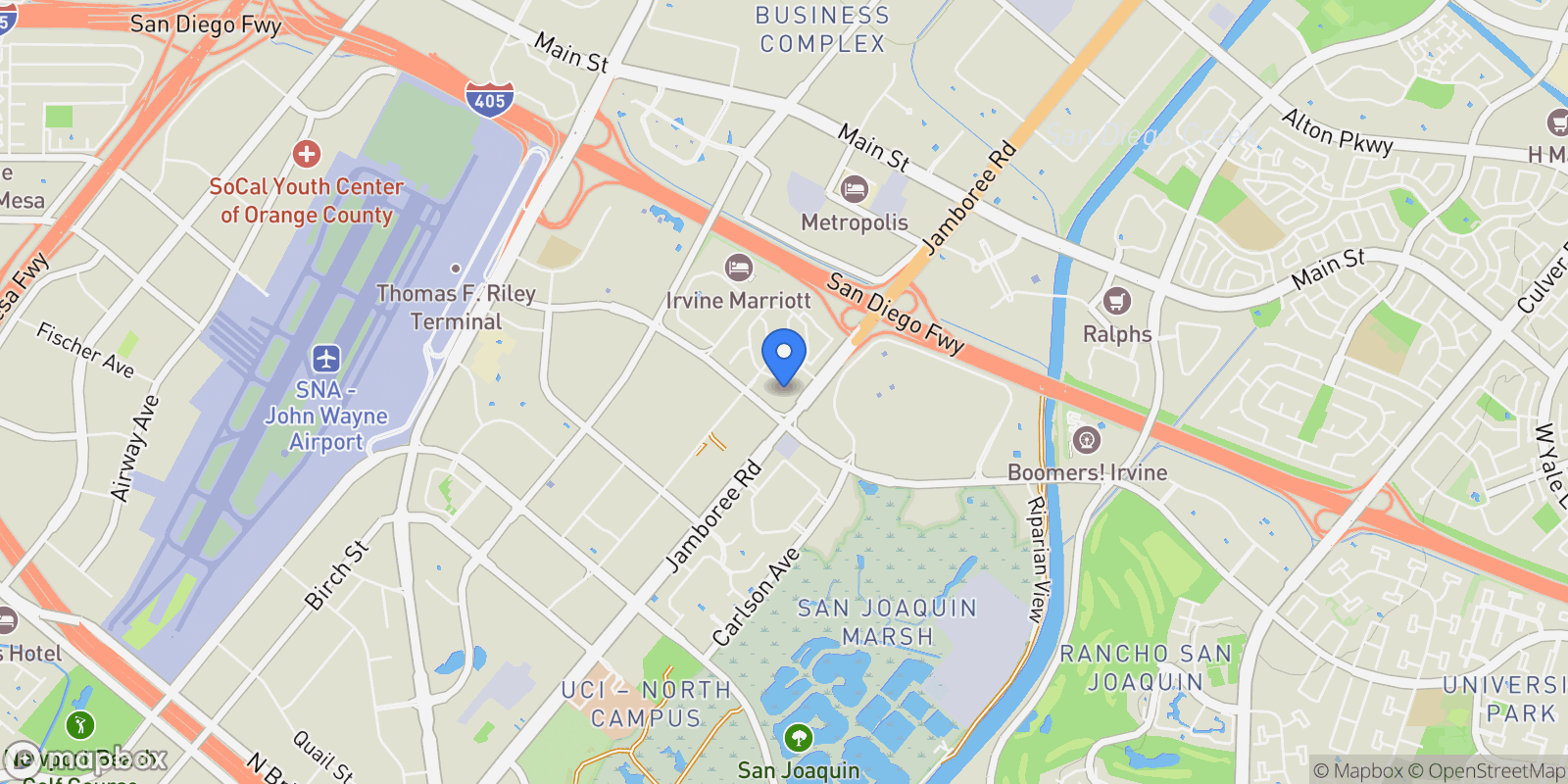 Map showing 3507 Rivington, Irvine, California, United States.