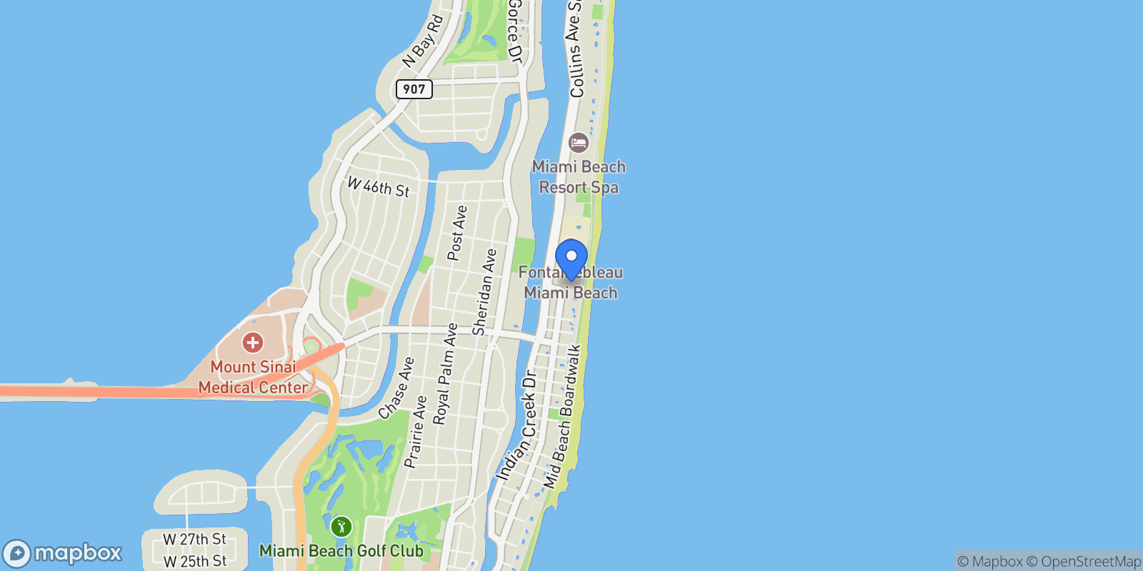 Map showing 4391 Collins Ave 803, Miami Beach, Florida, United States.