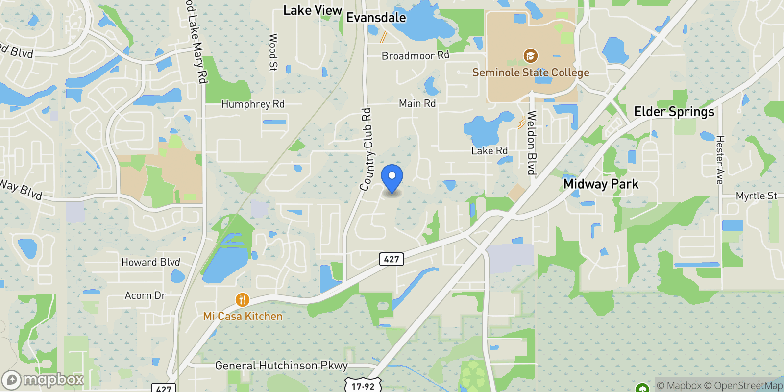 Map showing 335 Jennifer Court, Lake Mary, FL 32746, Lake Mary, Florida, United States.