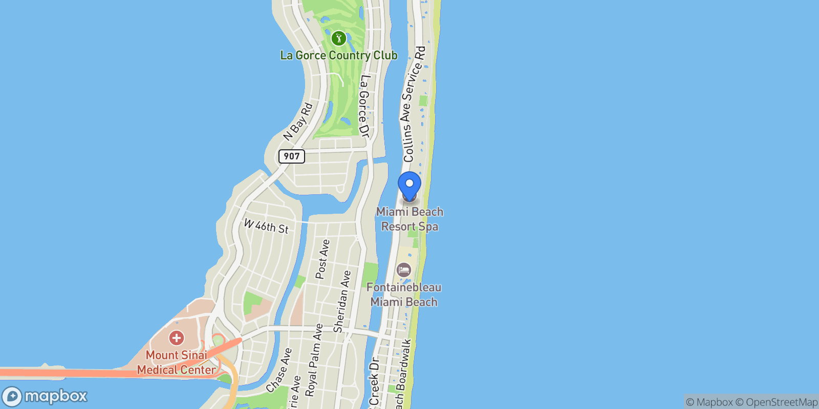 Map showing 4779 Collins Ave 506, Miami Beach, Florida, United States.