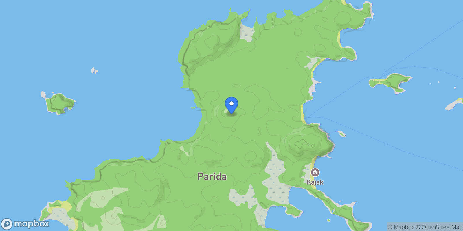 Map showing Isla Parida, Chiriquí Province, Panama, Isla Parida, Chiriquí Province, Panama.