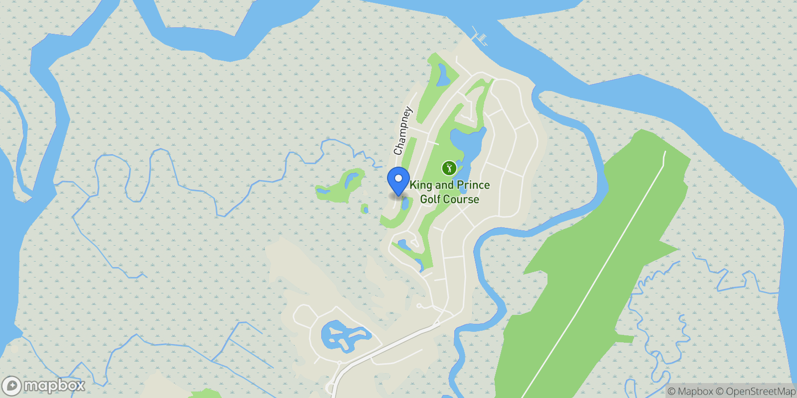 Map showing 912 Champney, Saint Simons Island, GA 31522, St. Simons, Georgia, United States.