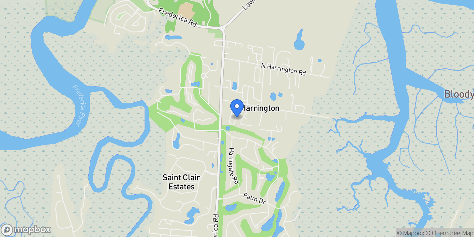 Map showing 147 Fifty Oaks Lane, Saint Simons Island, GA 31522, St. Simons, Georgia, United States.