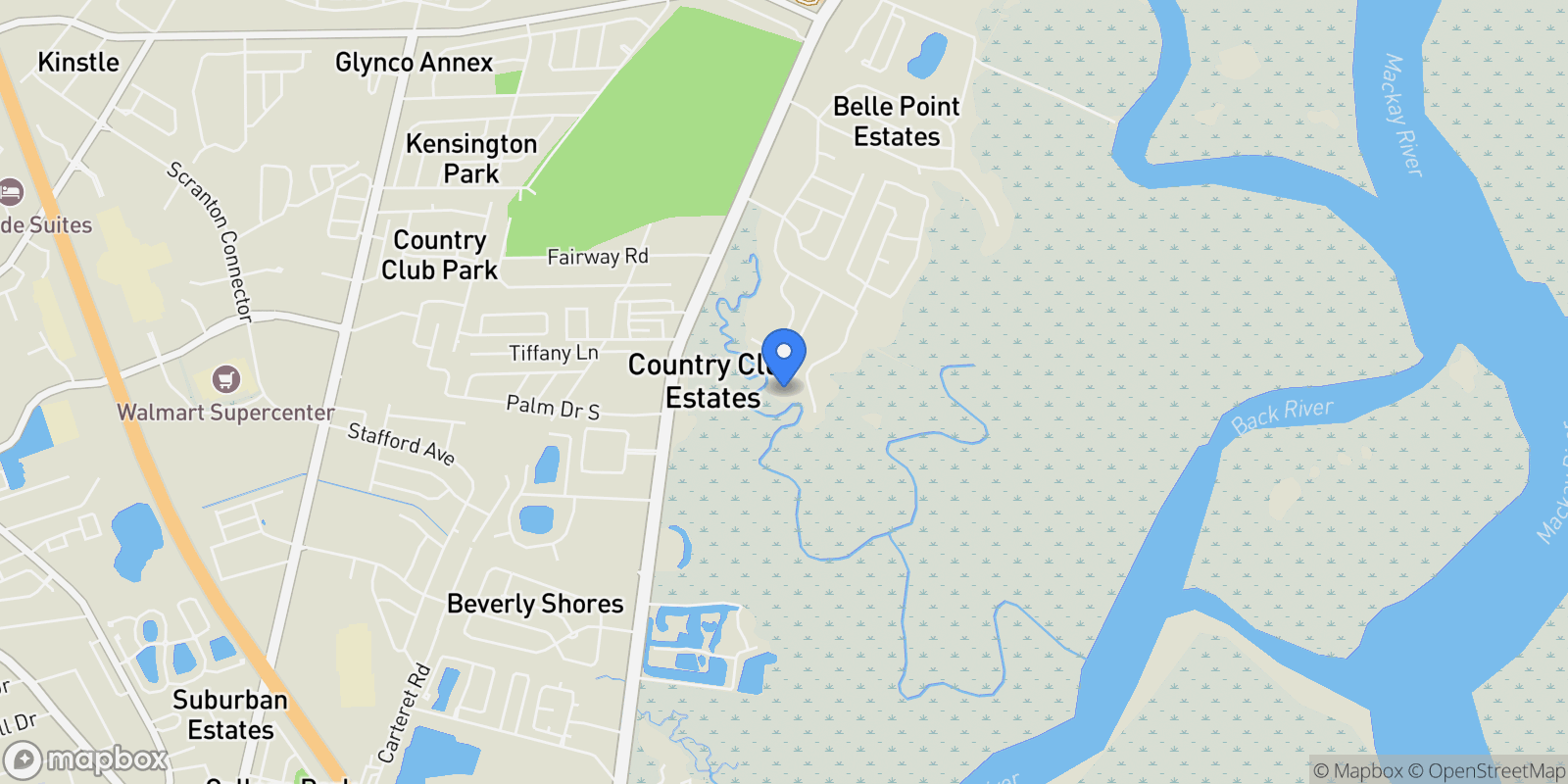Map showing 526 Old Mission Road, Brunswick, GA 31525, Brunswick, Georgia, United States.