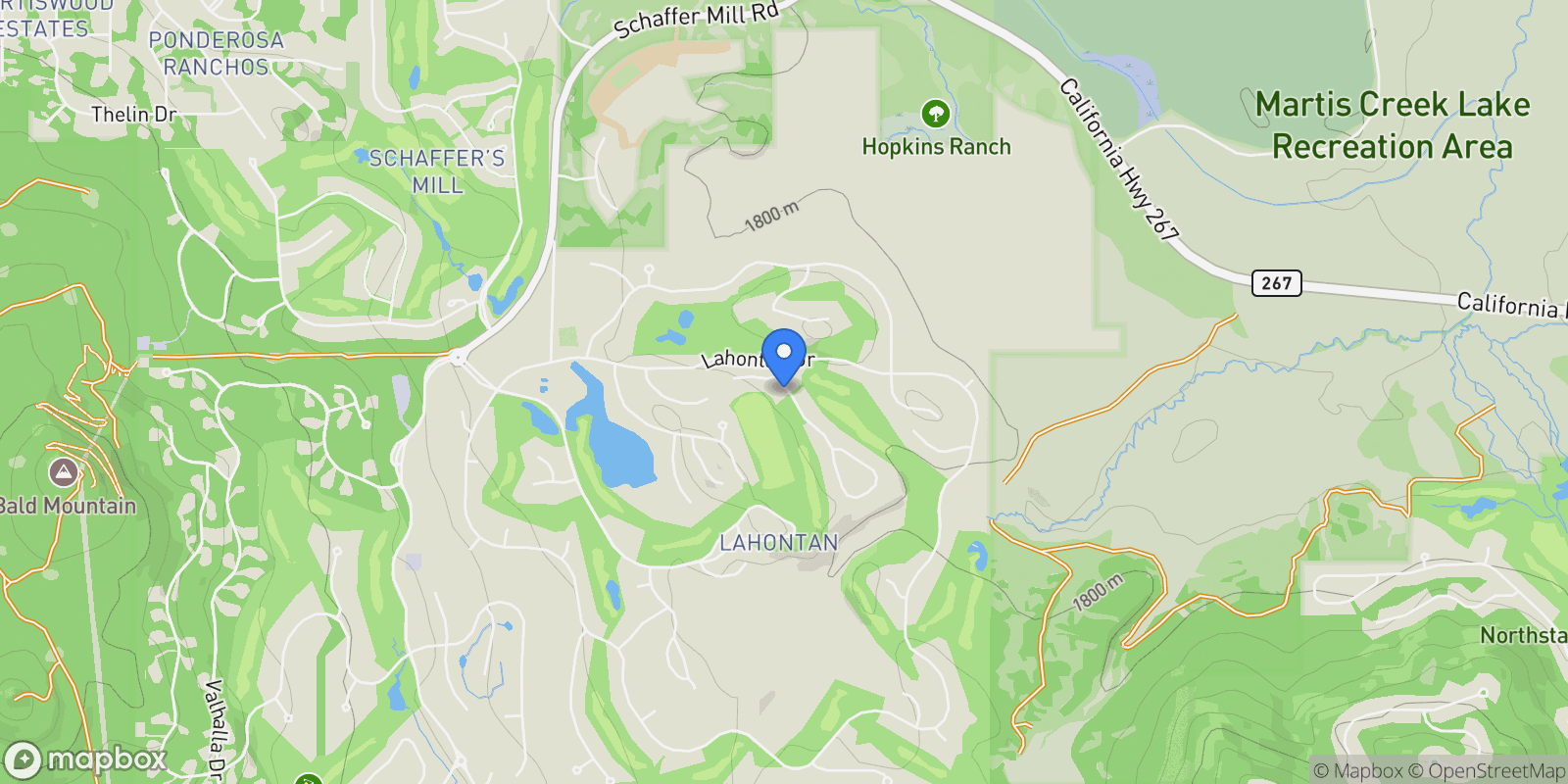 Map showing 10212 Dick Barter, Truckee, California, United States.
