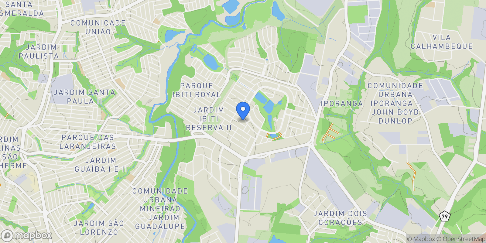 Map showing Jardim Ibiti do Paco, State of São Paulo, Brazil.