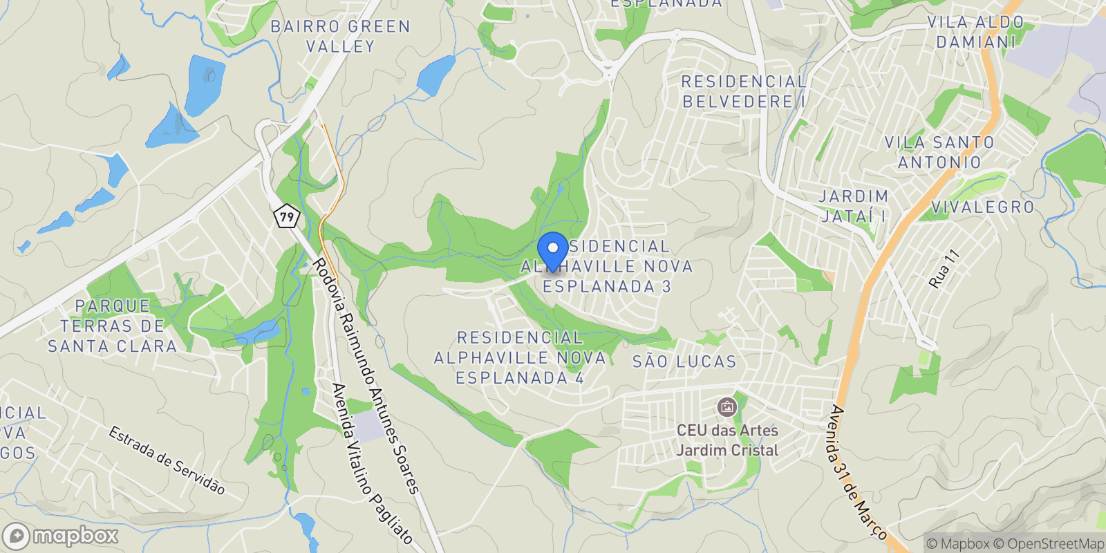 Map showing Votorantim, Brazil.