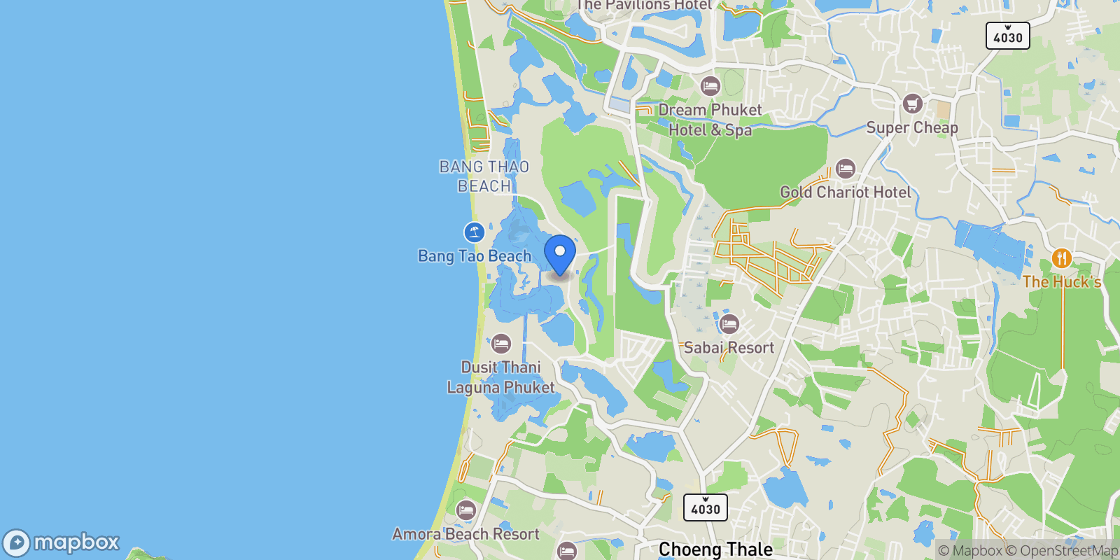 Map showing 10 Moo 4, Srisoonthorn road Cherngtalay, ตำบลเชิงทะเล อำเภอถลาง ภูเก็ต 83110, Thailand, Choeng Thale, Phuket, Thailand.