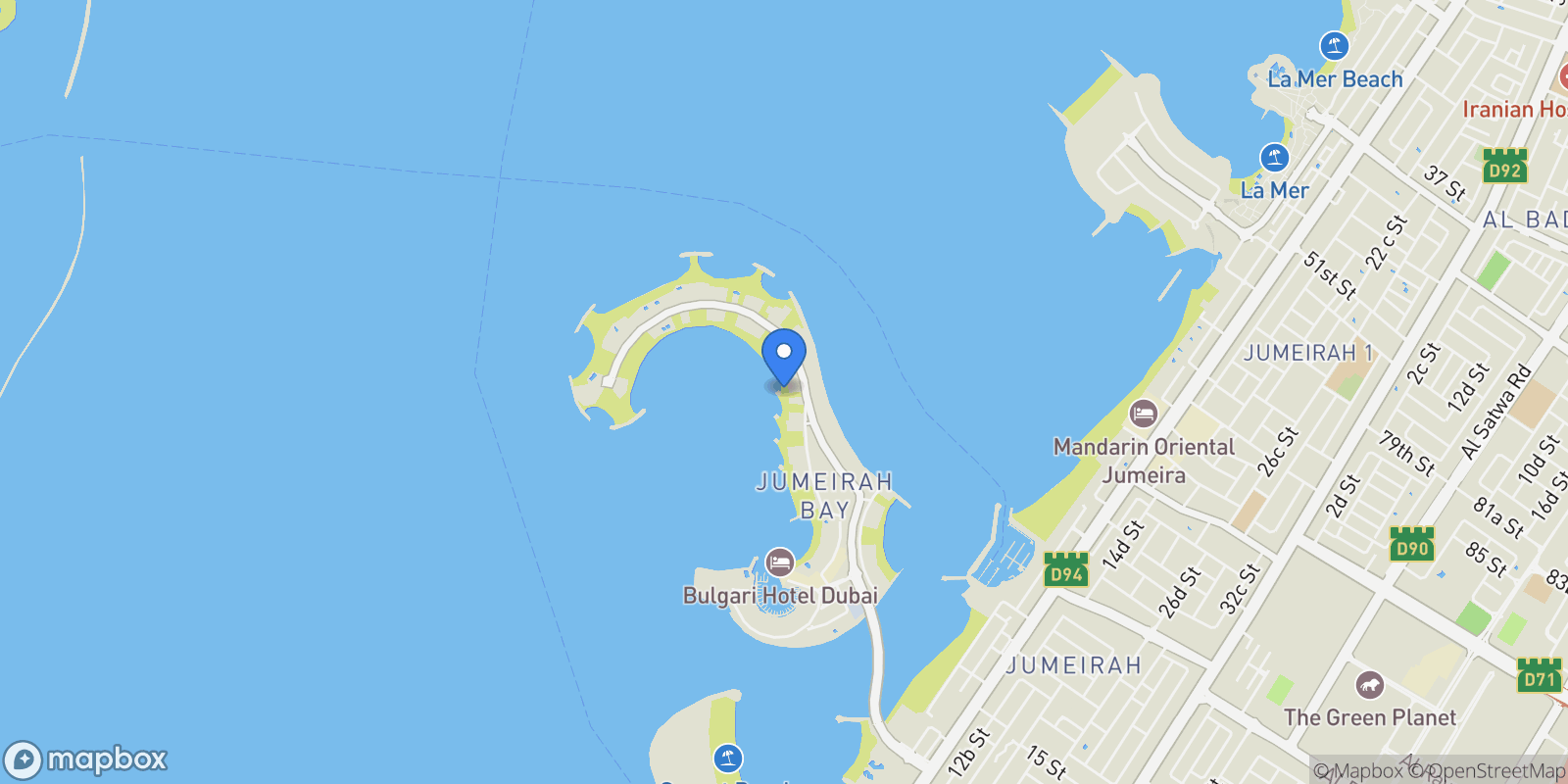 Map showing Dubai, Dubai, United Arab Emirates.