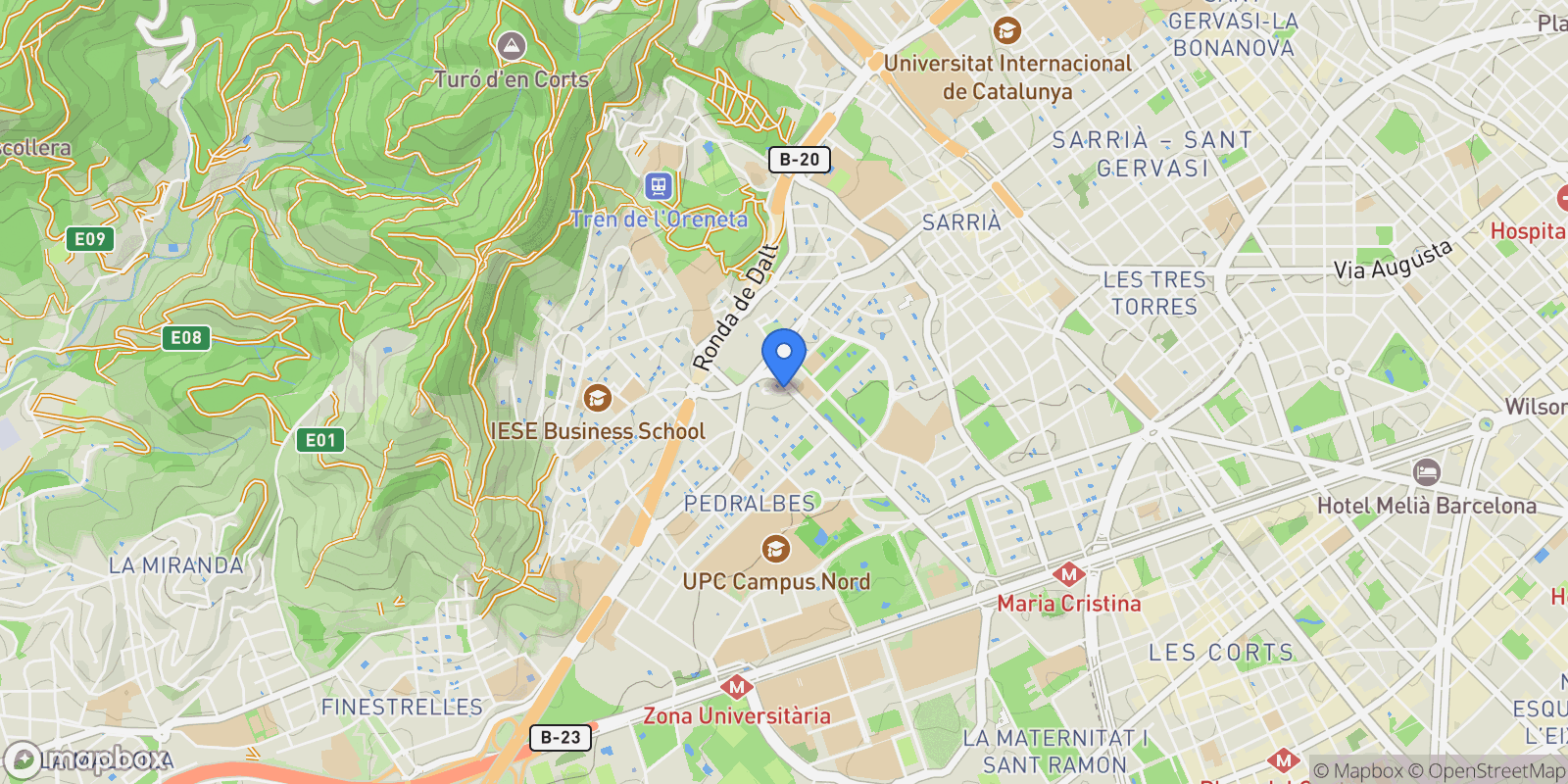 Map showing Jardí de Tòquio, 08034, Barcelona, Barcelona, Barcelona, les Corts, Barcelona, Spain.