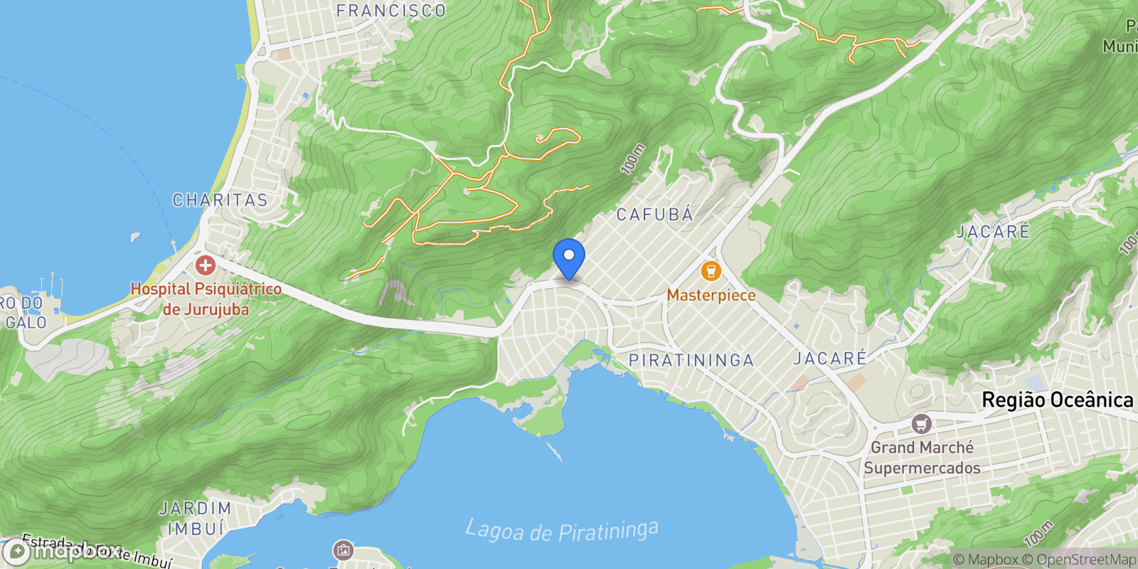 Map showing Piratininga, State of Rio de Janeiro, Brazil.