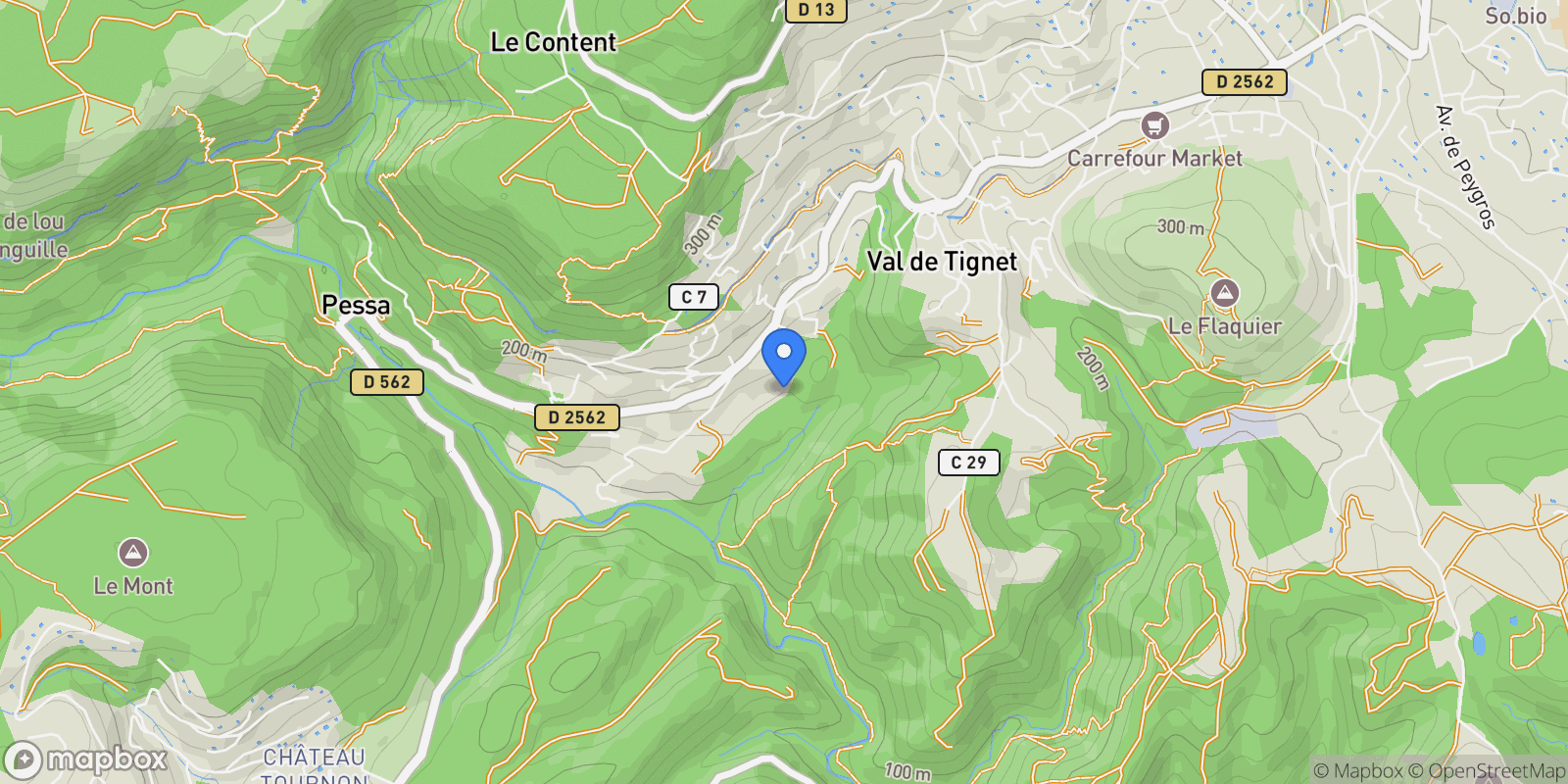Map showing Le Tignet, Provence-Alpes-Côte d'Azur, France.