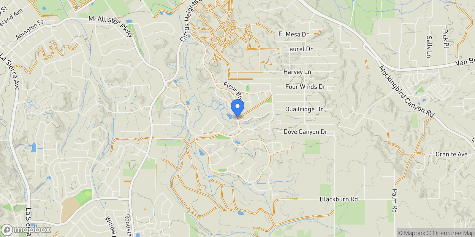Map showing 9430+9436 Sea Grape Drive, Riverside, California, United States.