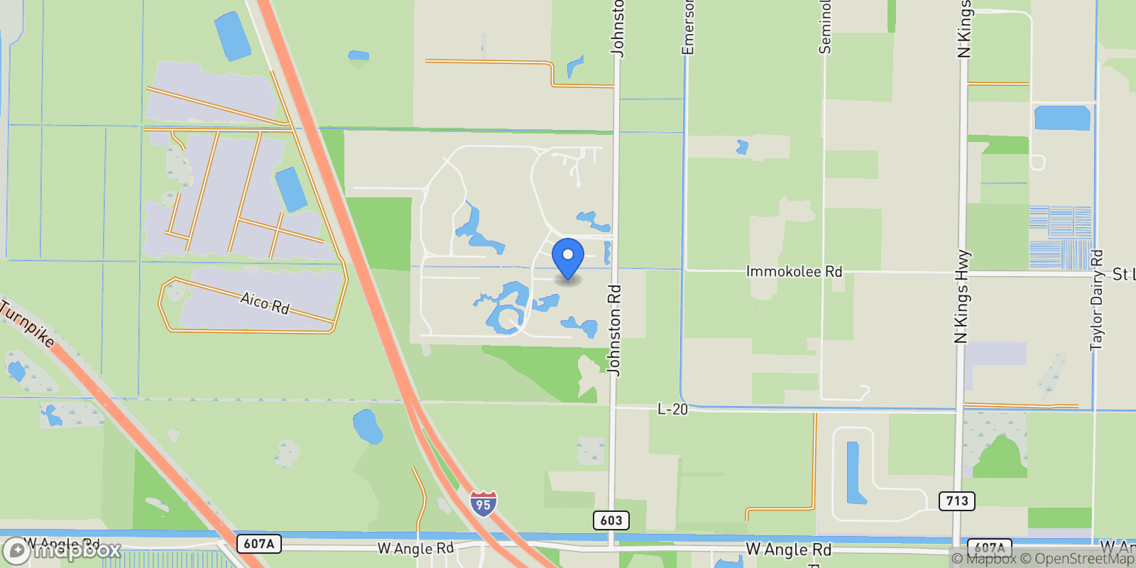 Map showing 9409 Bunting Lane, Fort Pierce, Florida, United States.