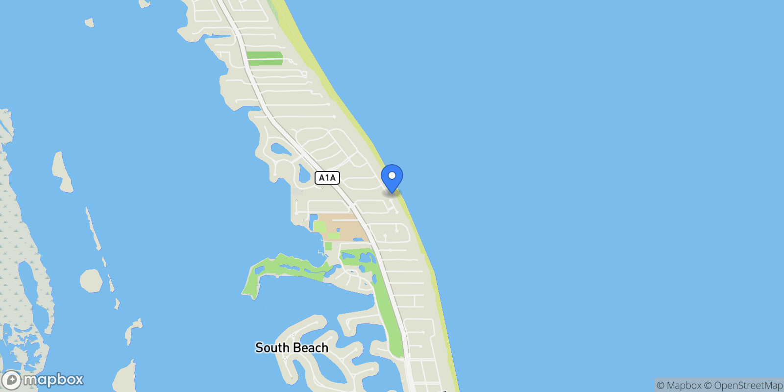 Map showing 112 Seaway Court, Vero Beach, Florida, United States.