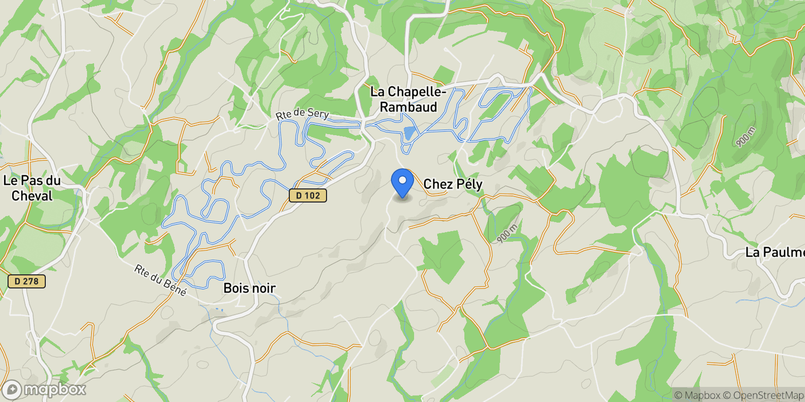 Map showing Bonneville, Auvergne-Rhône-Alpes, France.