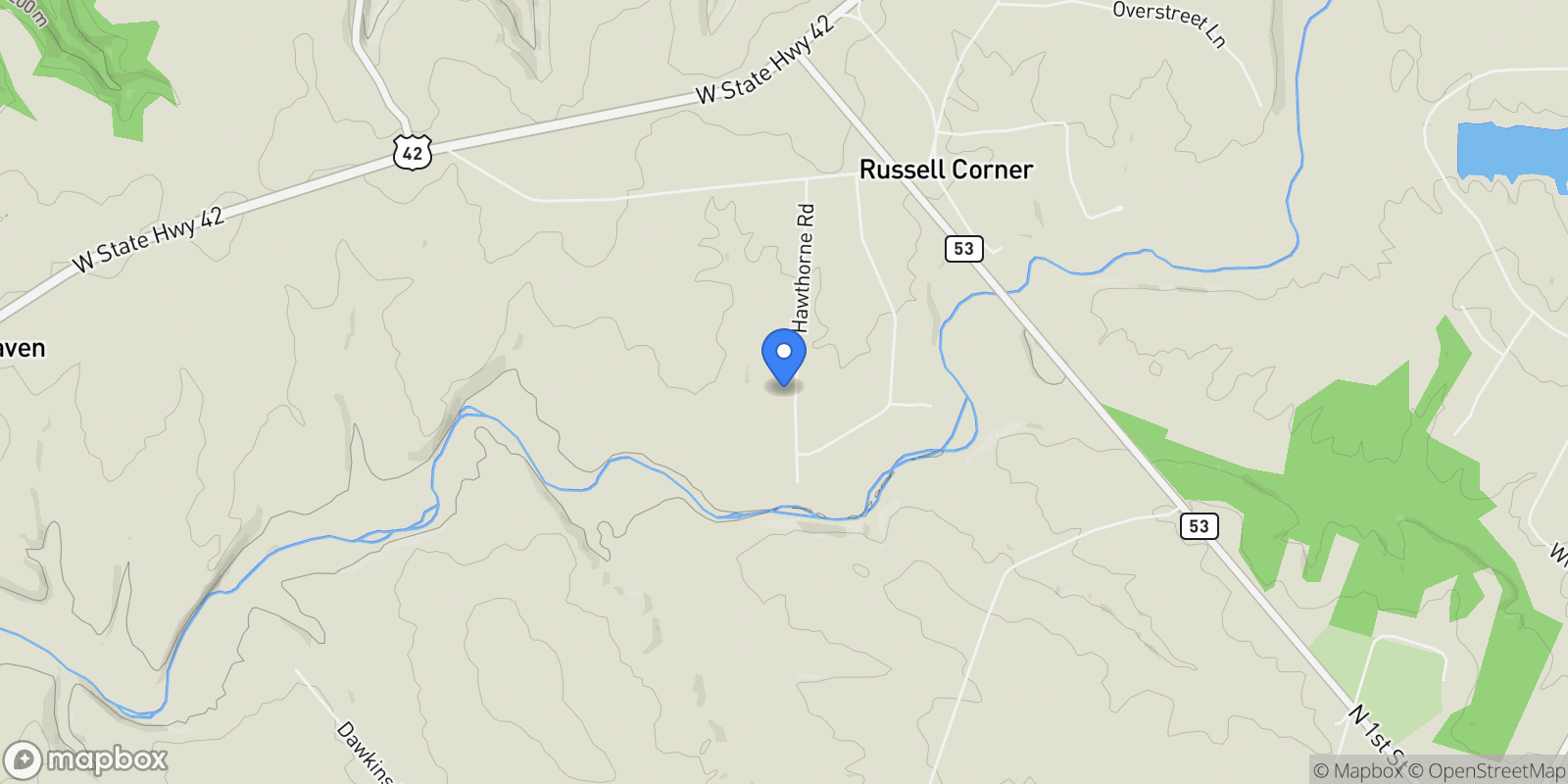 Map showing 3900 Hawthorne Road , La Grange, KY 40031, La Grange, Kentucky, United States.