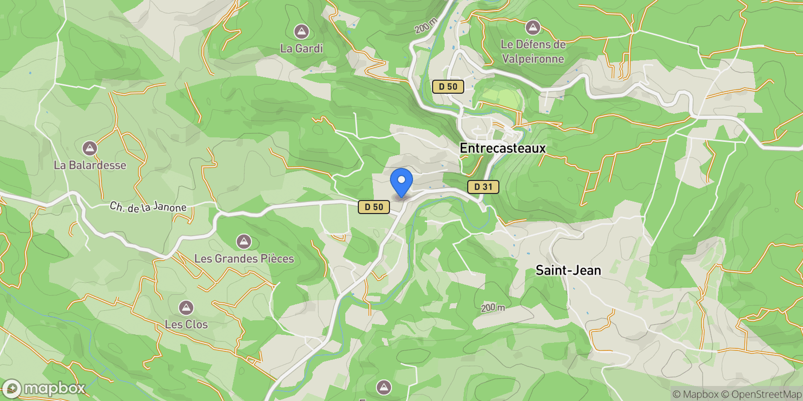 Map showing Entrecasteaux, Provence-Alpes-Côte d'Azur, France.