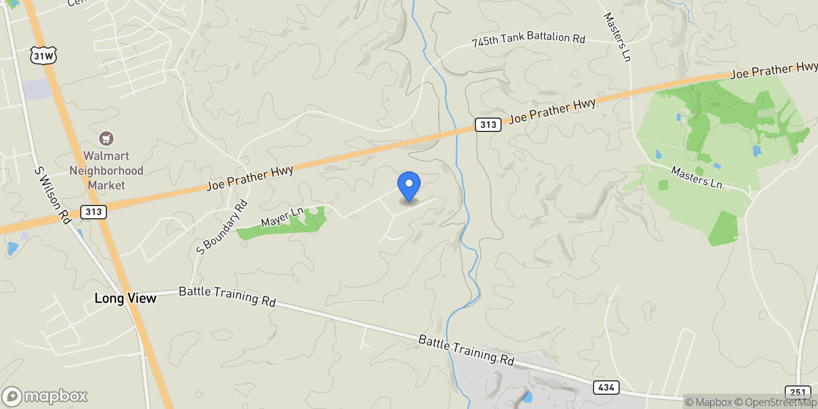 Map showing 201 Turkey Foot Ct , Elizabethtown, KY 42701, Elizabethtown, Kentucky, United States.