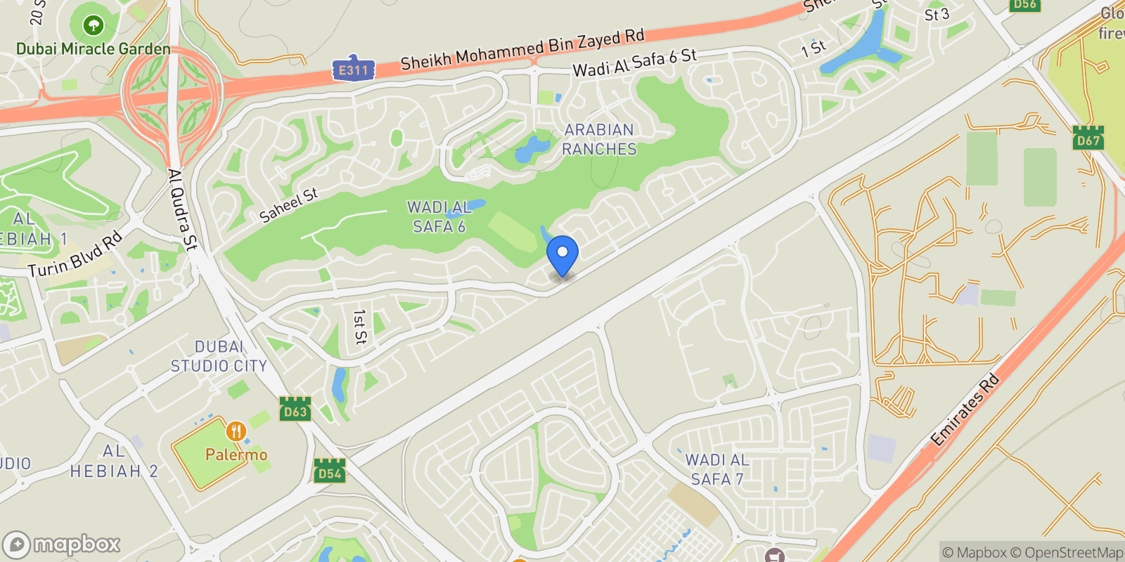Map showing Aseel, Arabian Ranches - المرابع العربية - دبي - United Arab Emirates, Dubai, Dubai, United Arab Emirates.