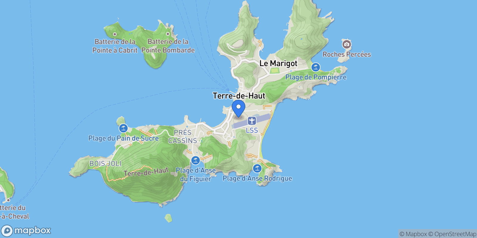 Map showing Terre-de-Haut, Terre-de-Haut, Terre-de-Haut, Basse-Terre, Guadeloupe.