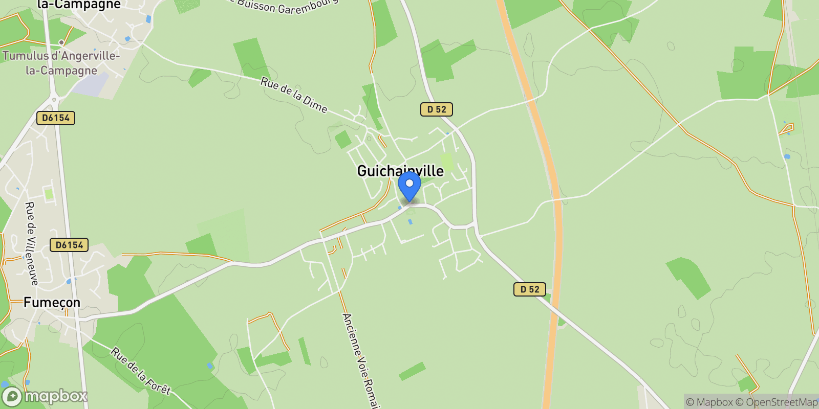 Map showing Guichainville, Guichainville, Guichainville, Normandy, France.
