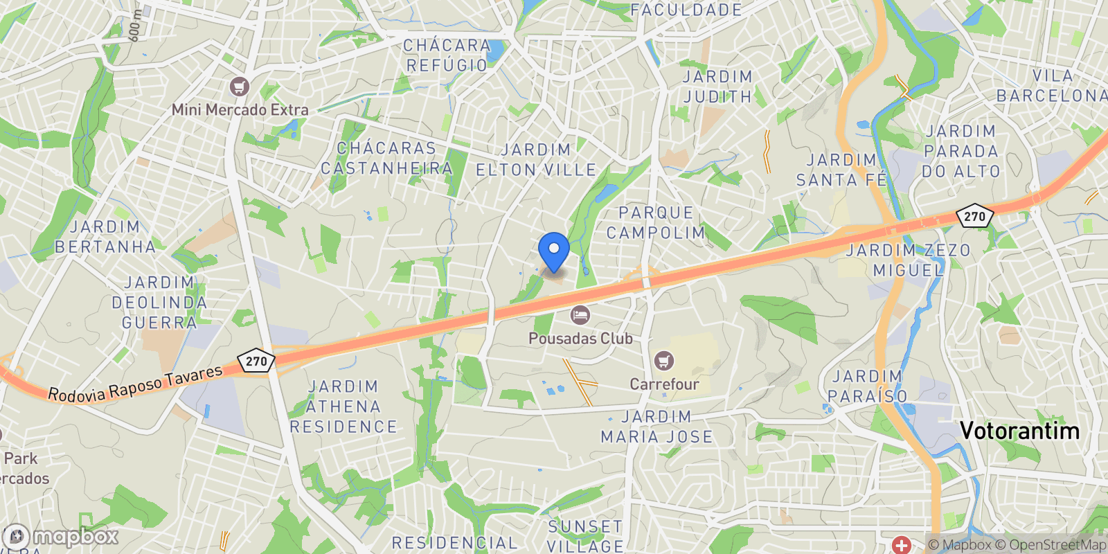 Map showing Parque Campolim, State of São Paulo, Brazil.