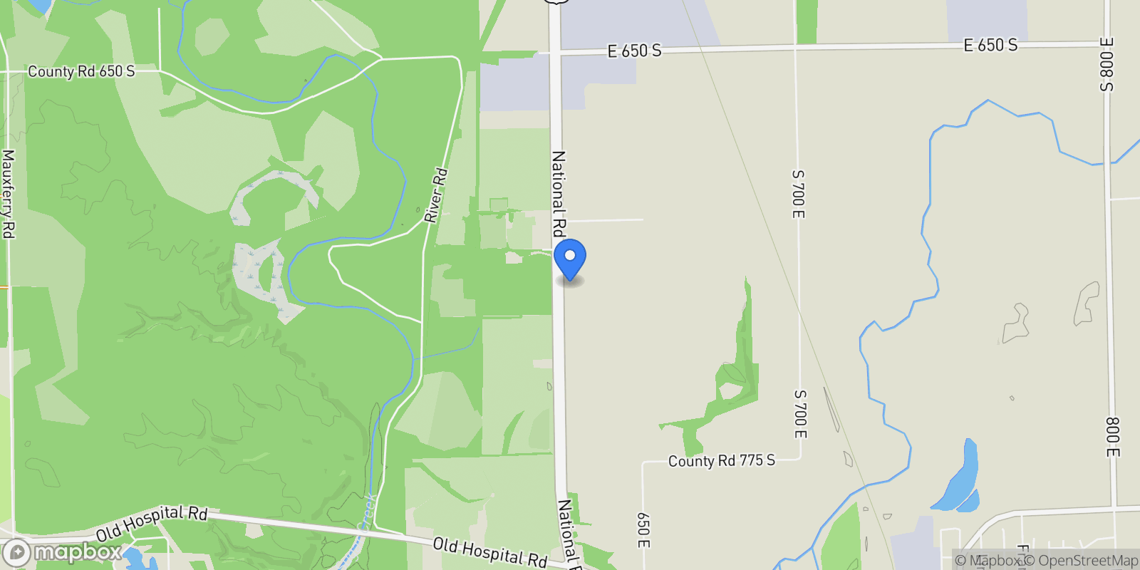 Map showing 7221 US 31 S, Edinburgh, IN 46124, Edinburgh, Indiana, United States.