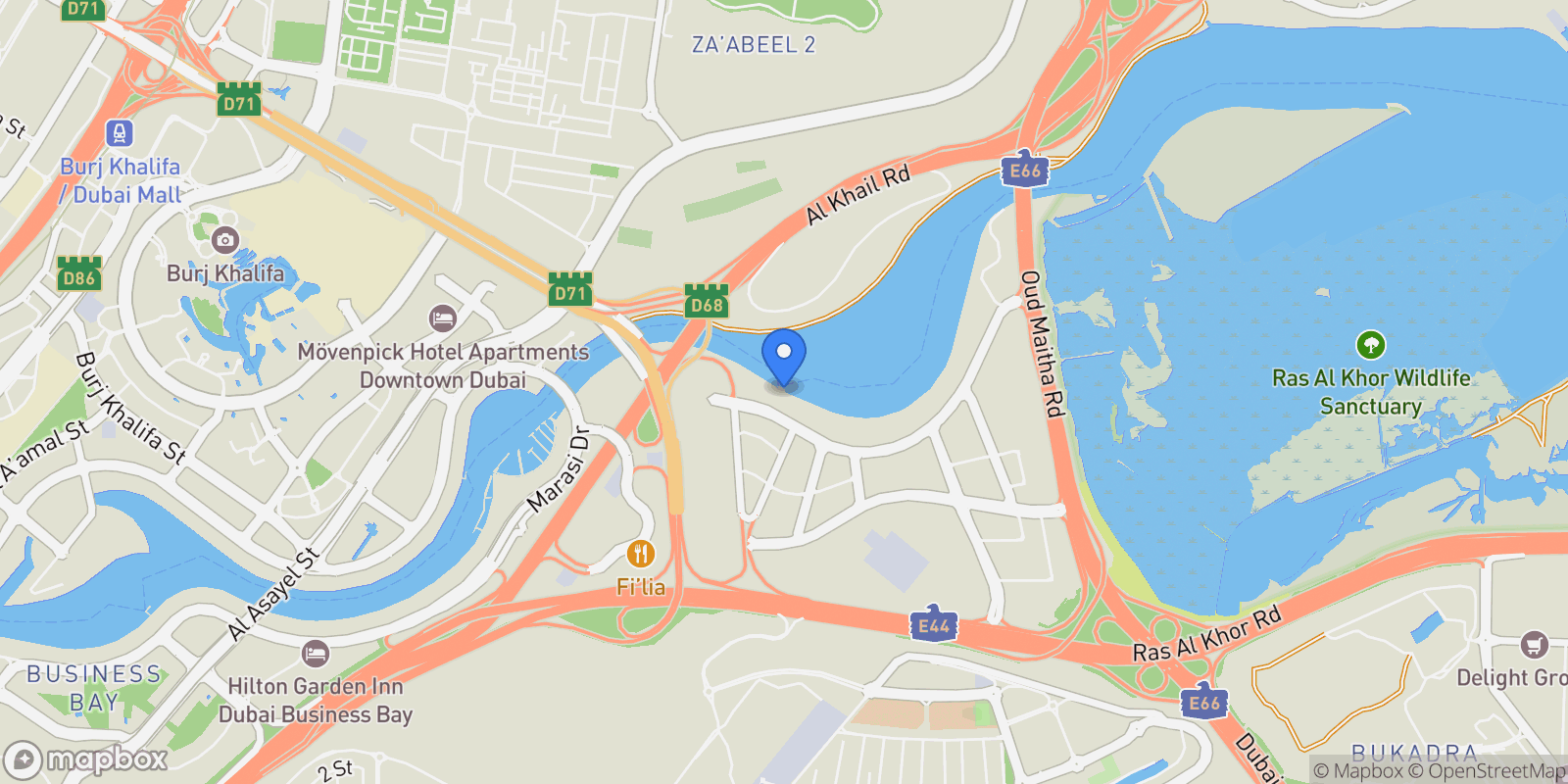 Map showing Atélis at d3, Dubai, UNITED ARAB EMIRATES, Dubai, Dubai, United Arab Emirates.
