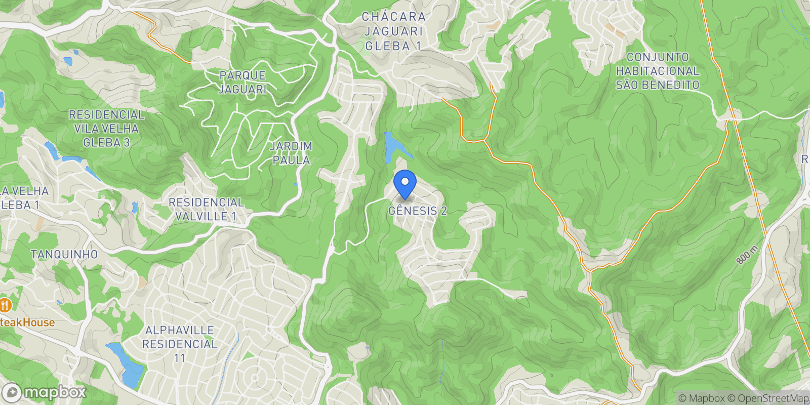 Map showing Colinas da Anhanguera, State of São Paulo, Brazil.