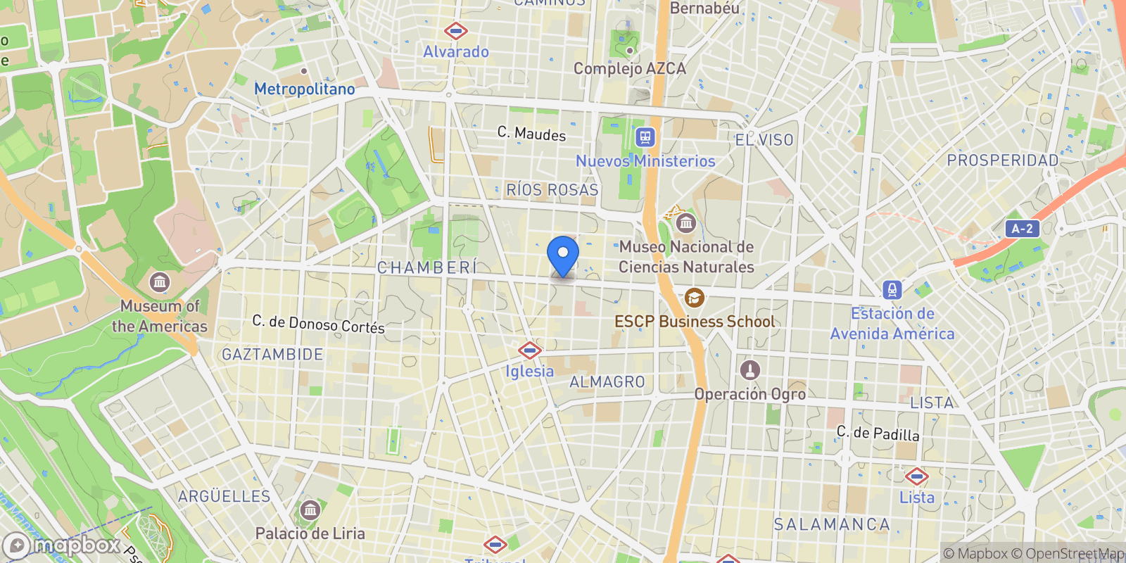 Map showing Calle de José Abascal, Chamberí, Madrid, Spain, Chamberi, Madrid, Spain.