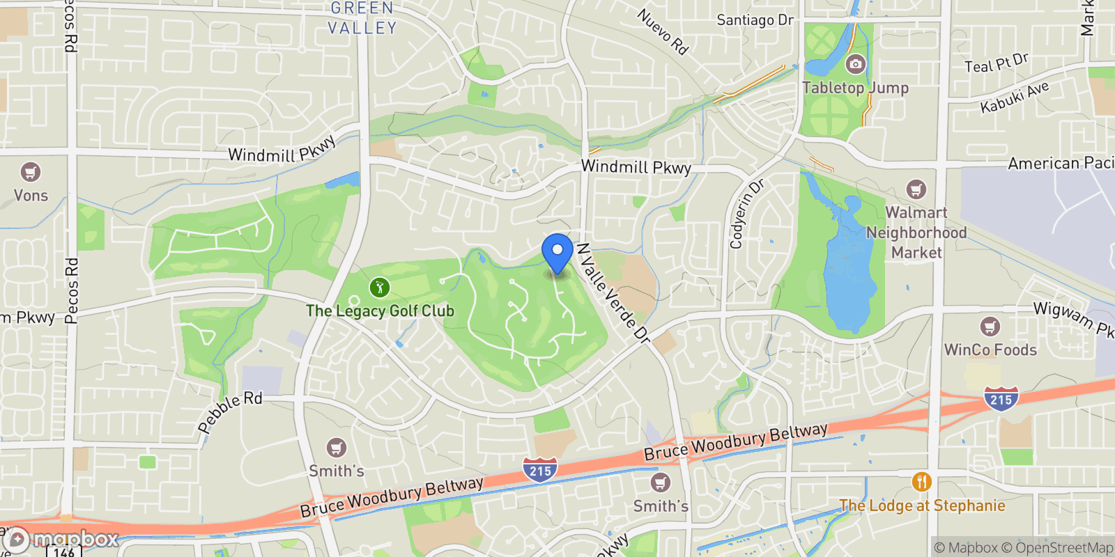 Map showing 174 Wentworth Drive, Henderson, Nevada, United States.