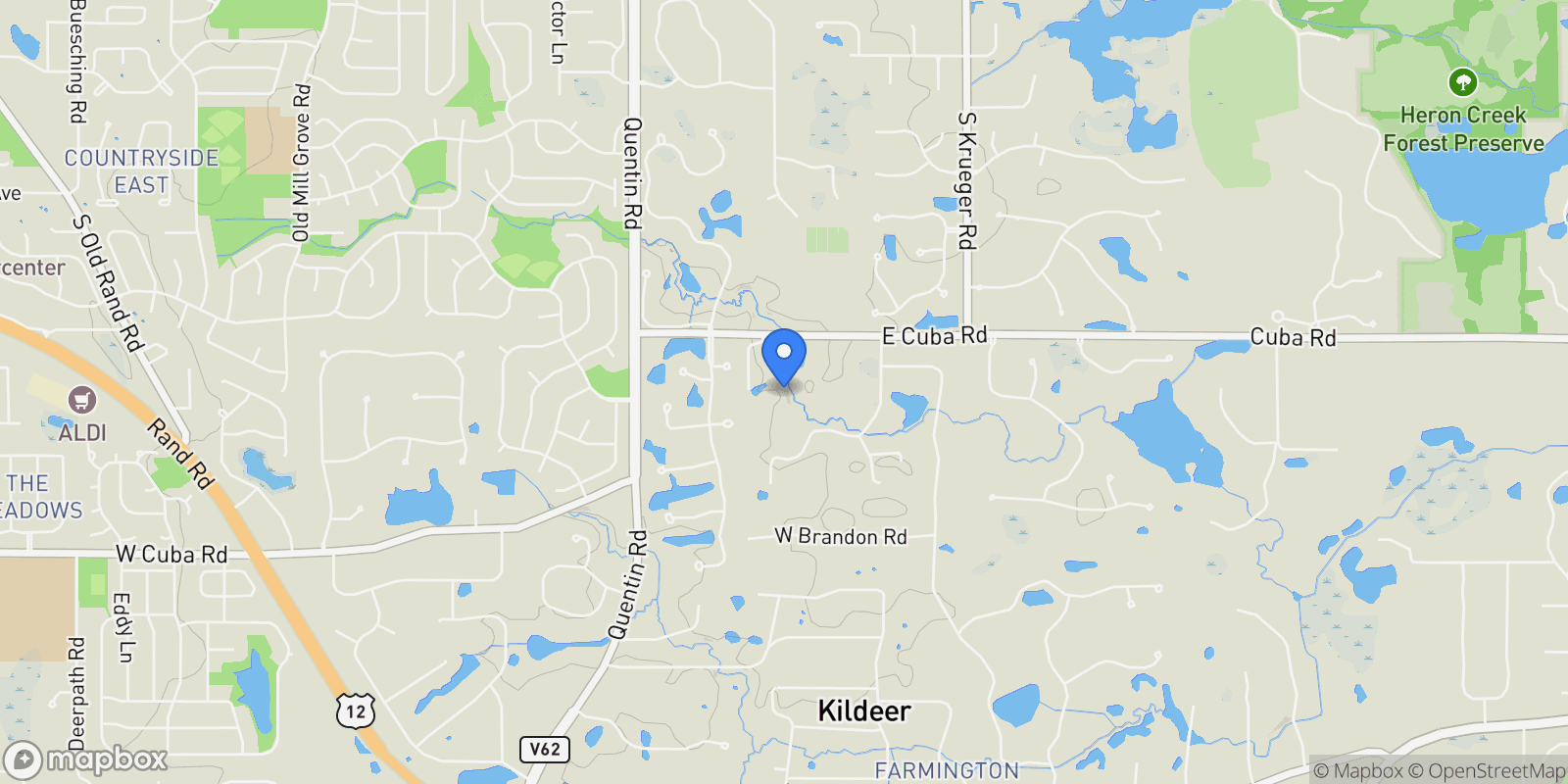 Map showing 21917 N Wolter Lane, Long Grove, Illinois, United States.