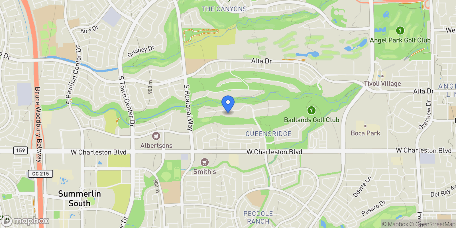 Map showing 9717 Winter Palace Drive, Las Vegas, Nevada, United States.