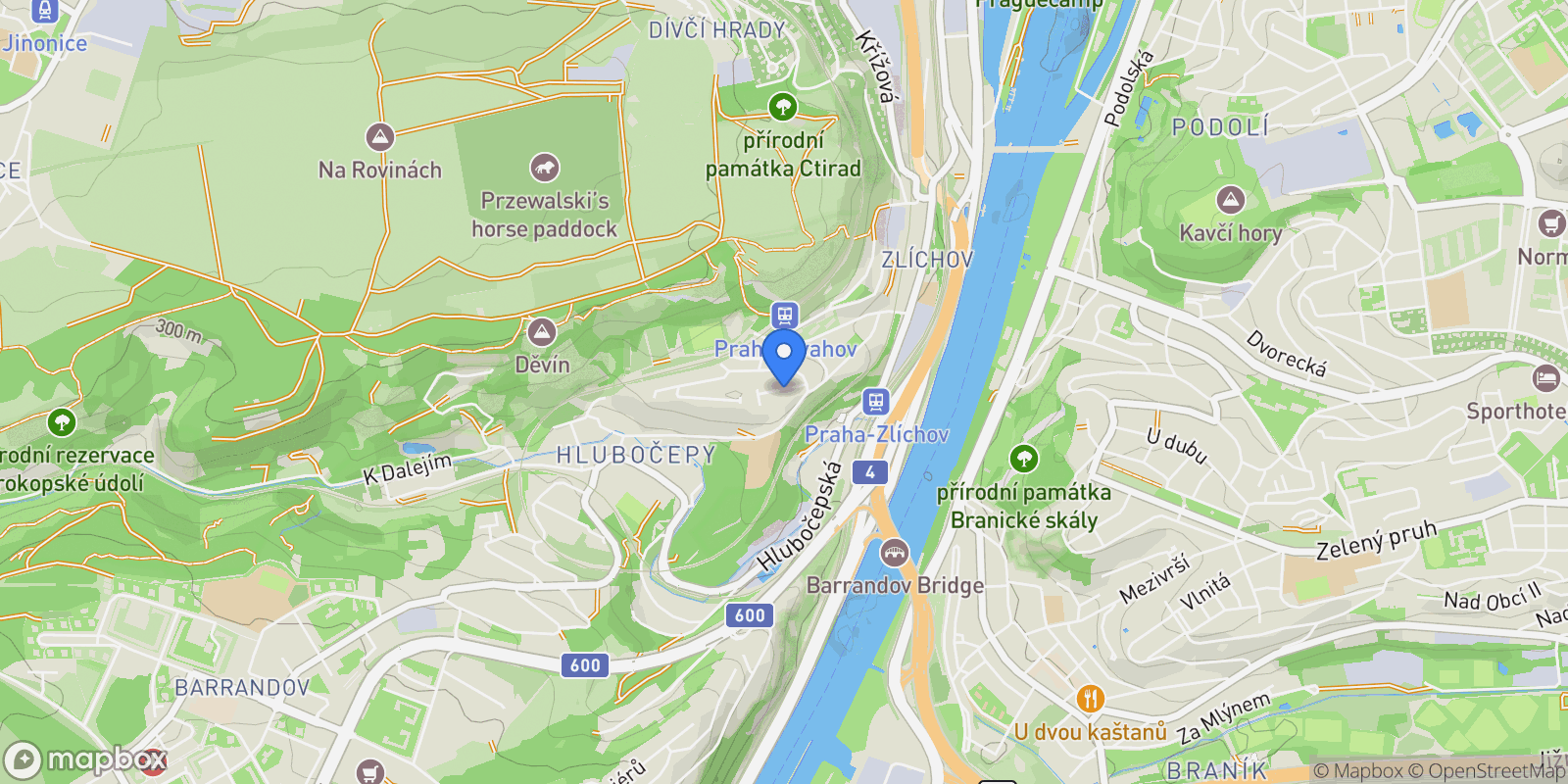 Map showing Prague, Prague, Czechia.