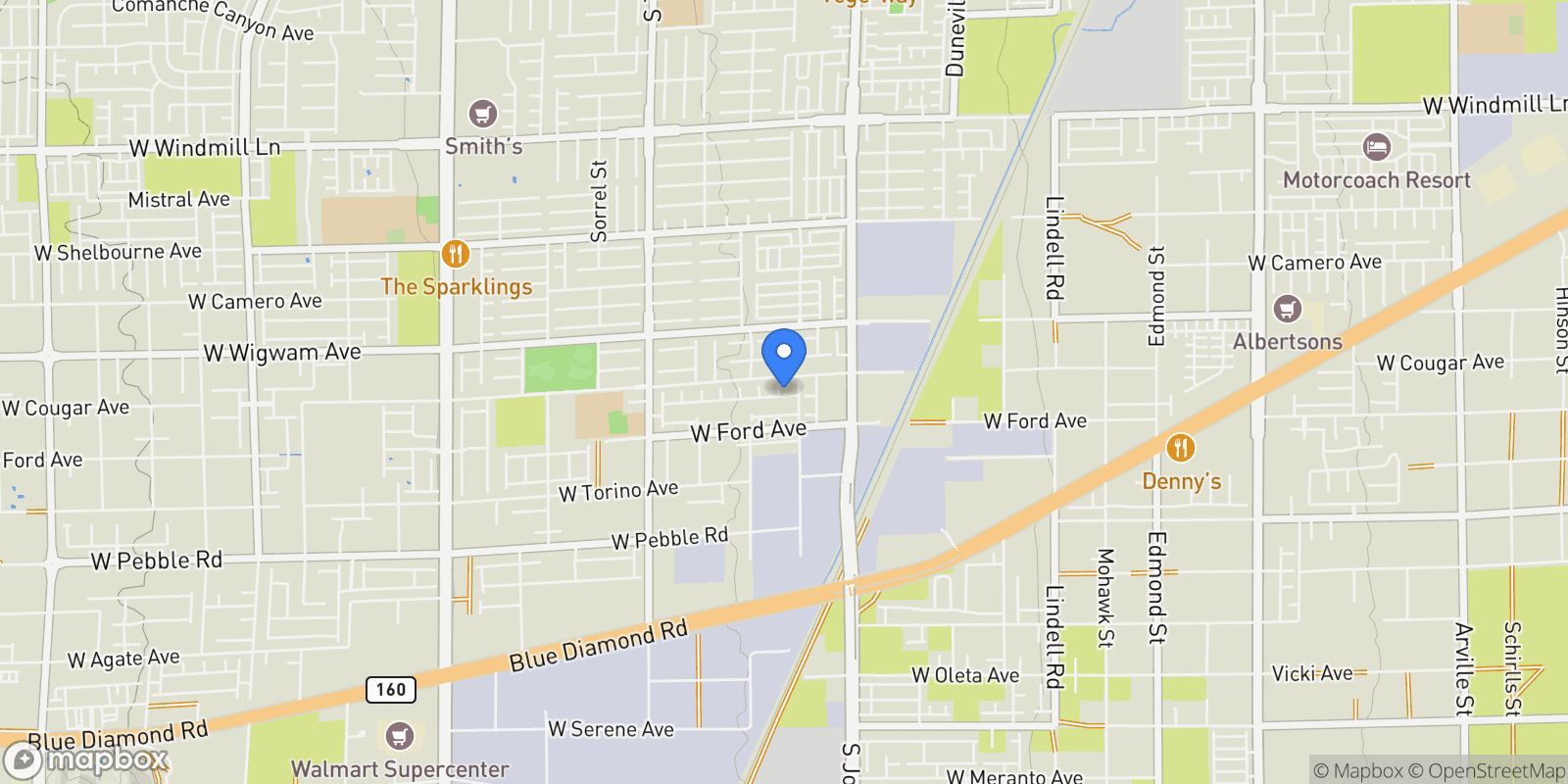 Map showing 8620 Grove Mill Court, Las Vegas, Nevada, United States.