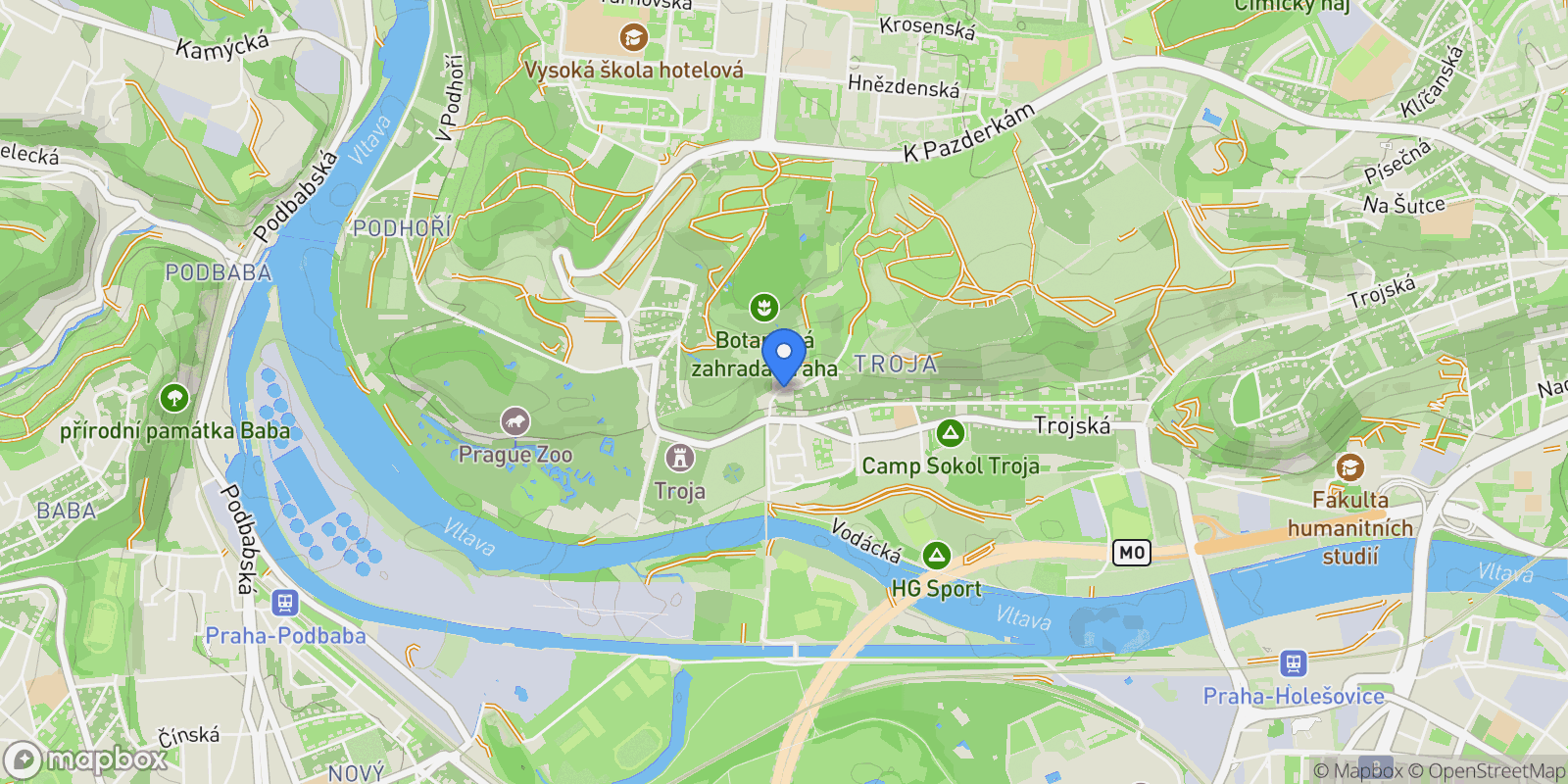 Map showing Prague, Prague, Czechia.
