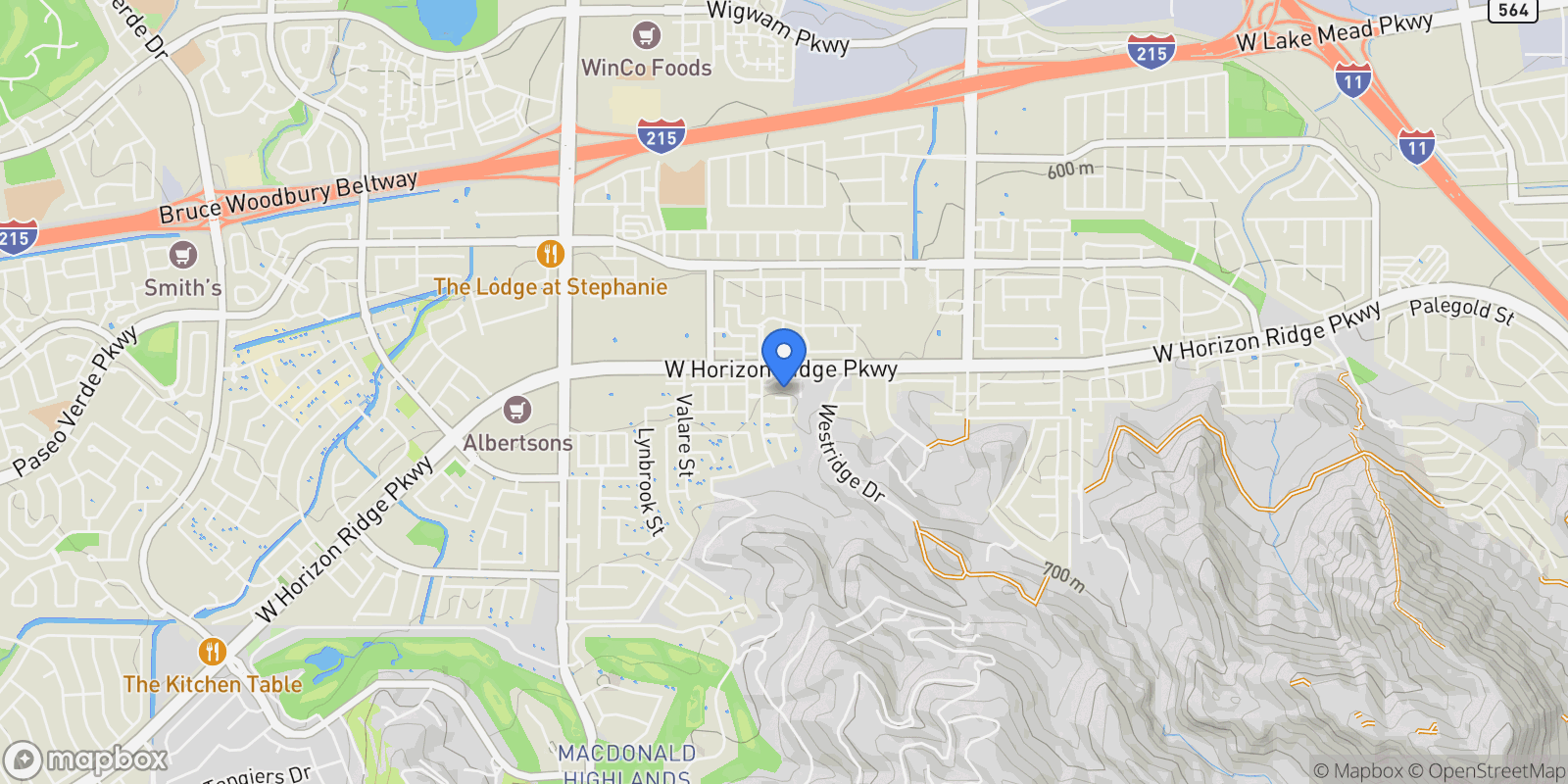 Map showing 1172 Monte De Luz Way, Henderson, Nevada, United States.