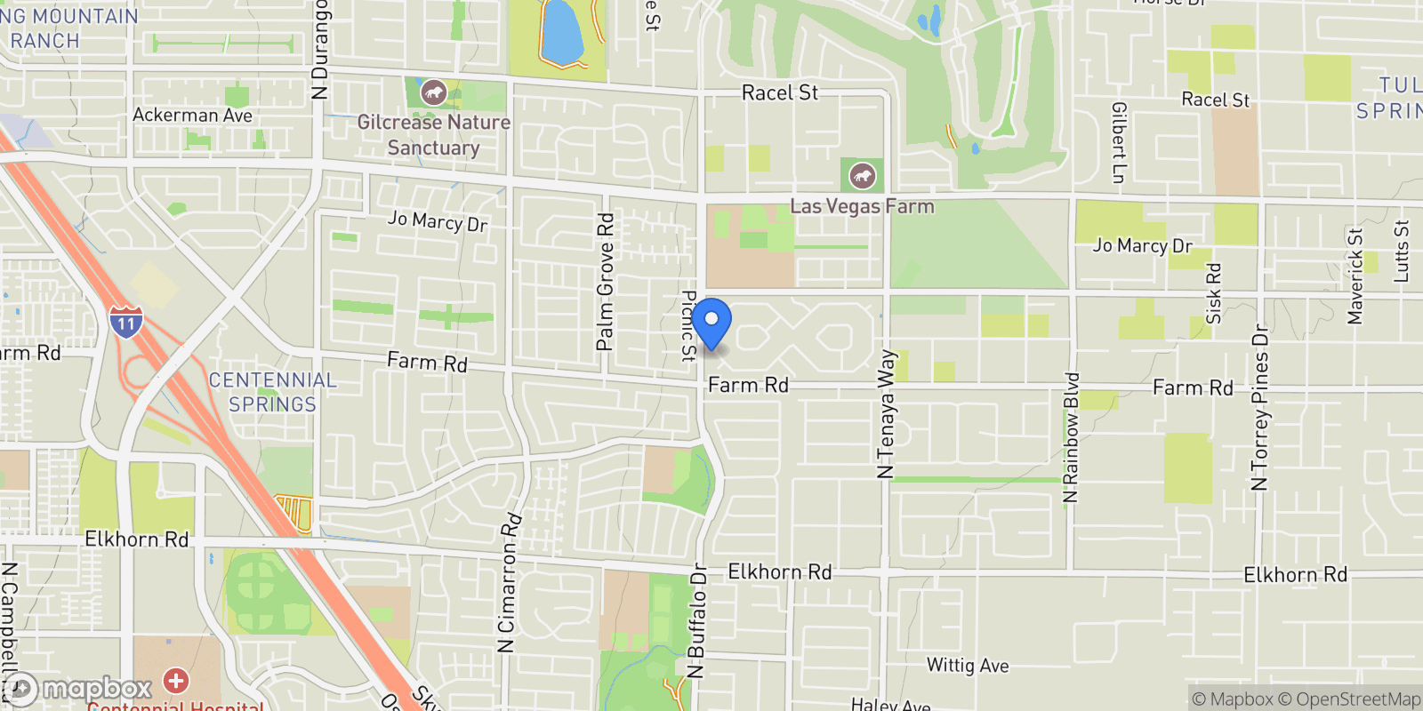 Map showing 7631 Man O War Street, Las Vegas, Nevada, United States.