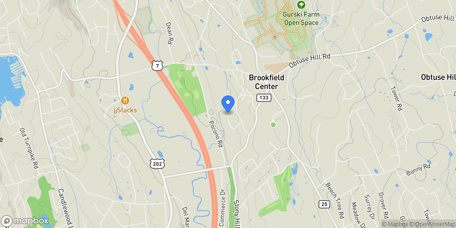 Map showing 24 Westview Lane 24, Brookfield, CT 06804, Brookfield, Connecticut, United States.