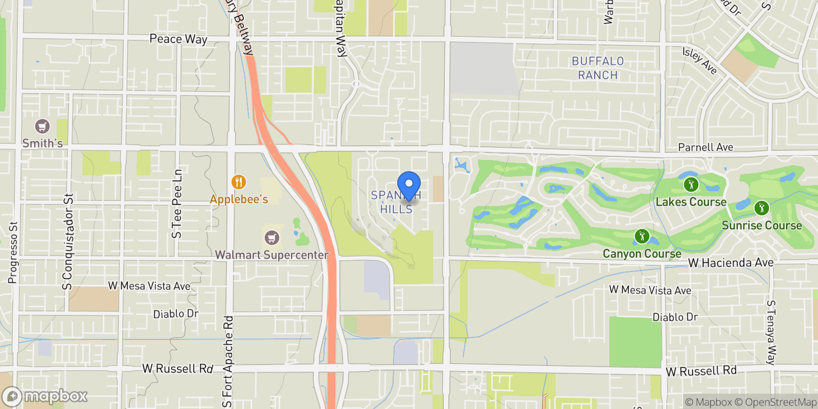 Map showing 5101 Mountain Foliage Drive, Las Vegas, Nevada, United States.