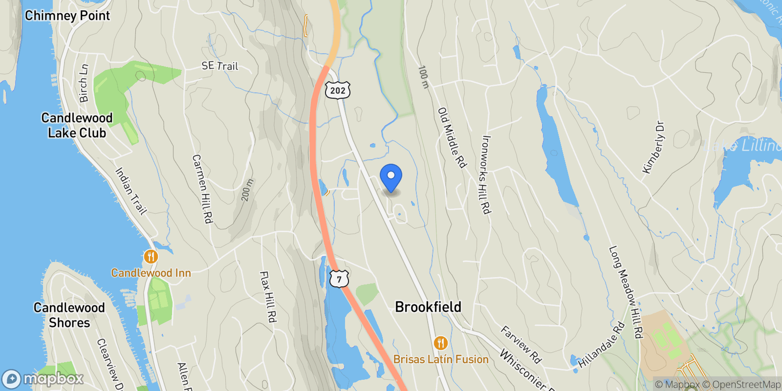 Map showing 21 Great Heron Lane 21, Brookfield, CT 06804, Brookfield, Connecticut, United States.