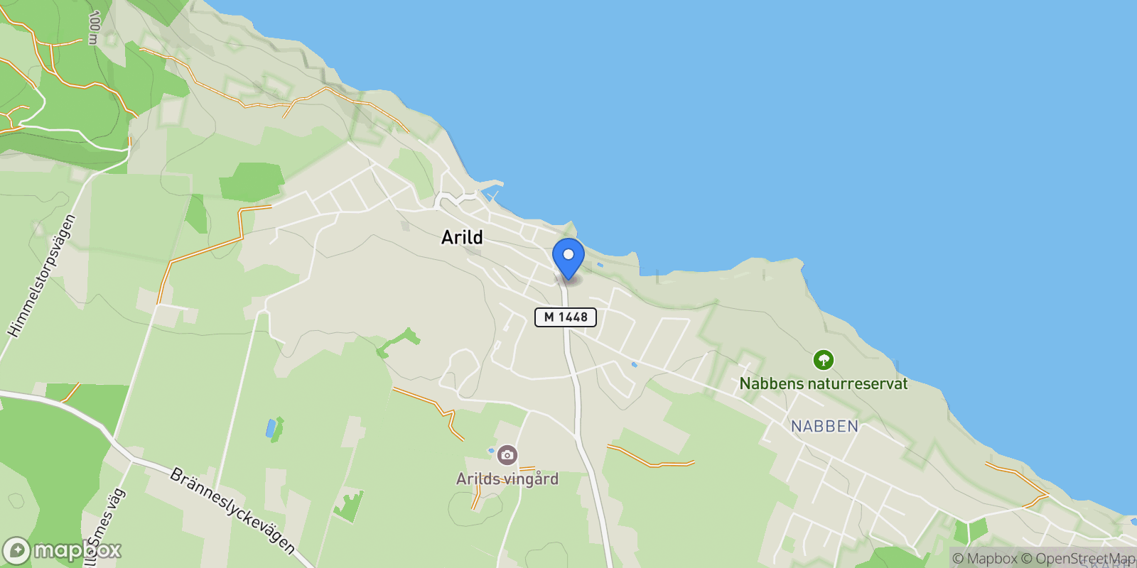 Map showing Stora Vägen 45, 260 43 Arild, Sweden, Arild, Skåne County, Sweden.