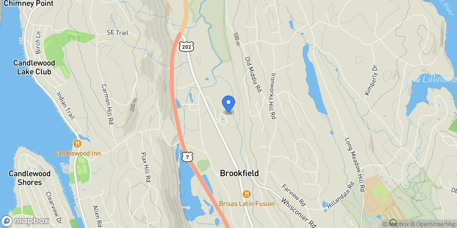 Map showing 332 Still Water Circle 332, Brookfield, CT 06804, Brookfield, Connecticut, United States.