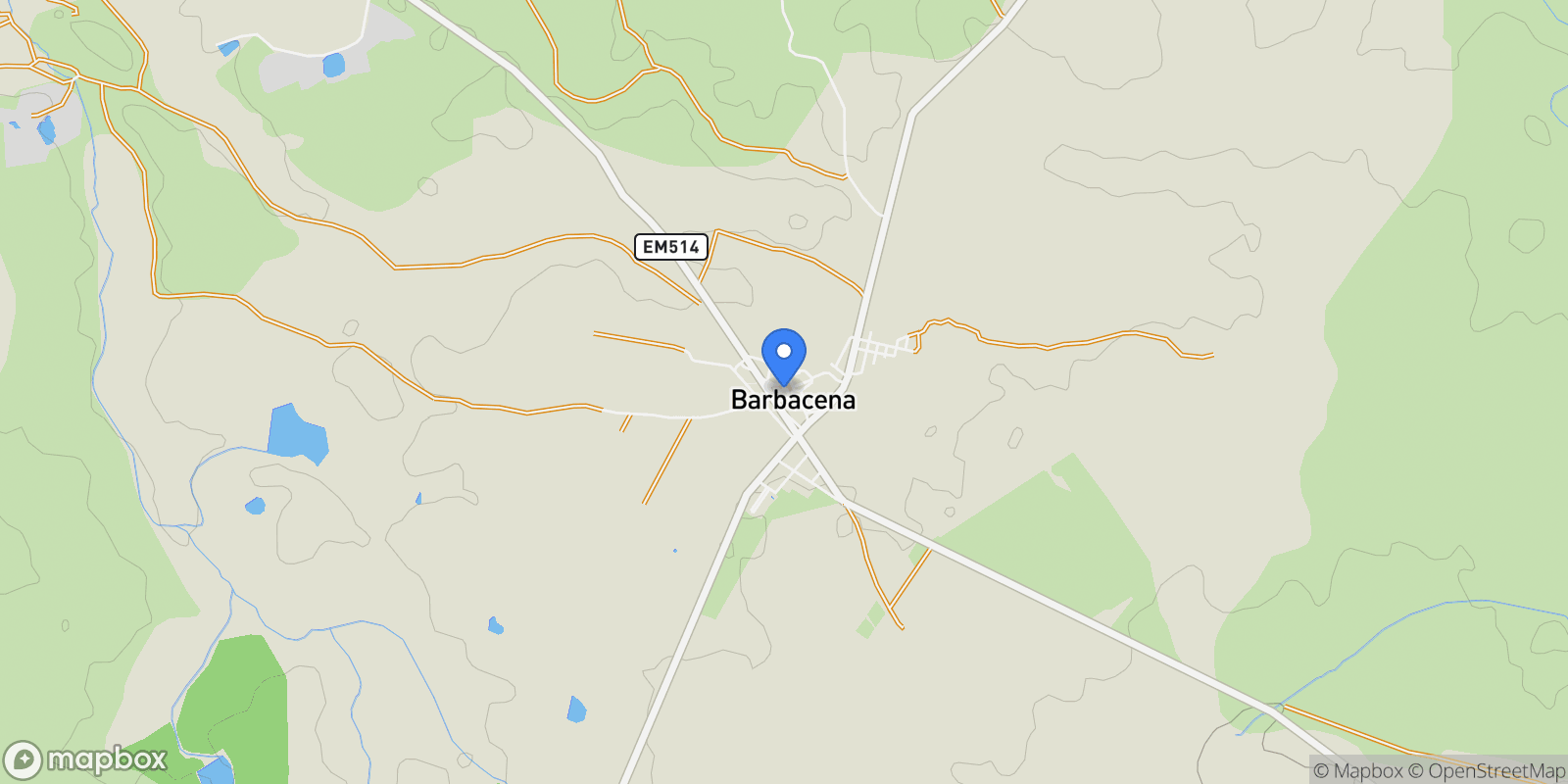 Map showing Barbacena e Vila Fernando, Portalegre District, Portugal.