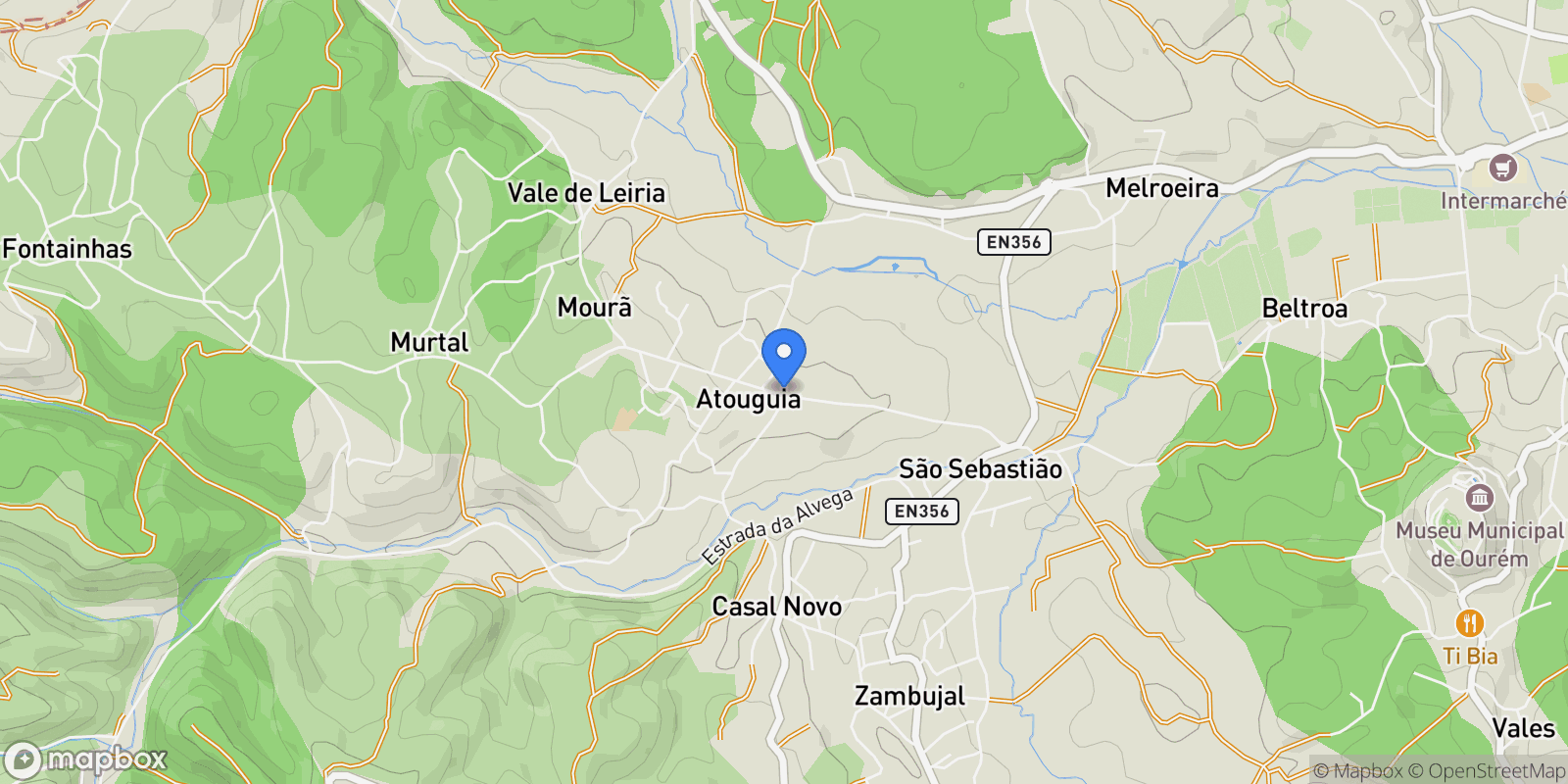 Map showing 2490 Atouguia, Portugal, Atouguia, Santarem District, Portugal.