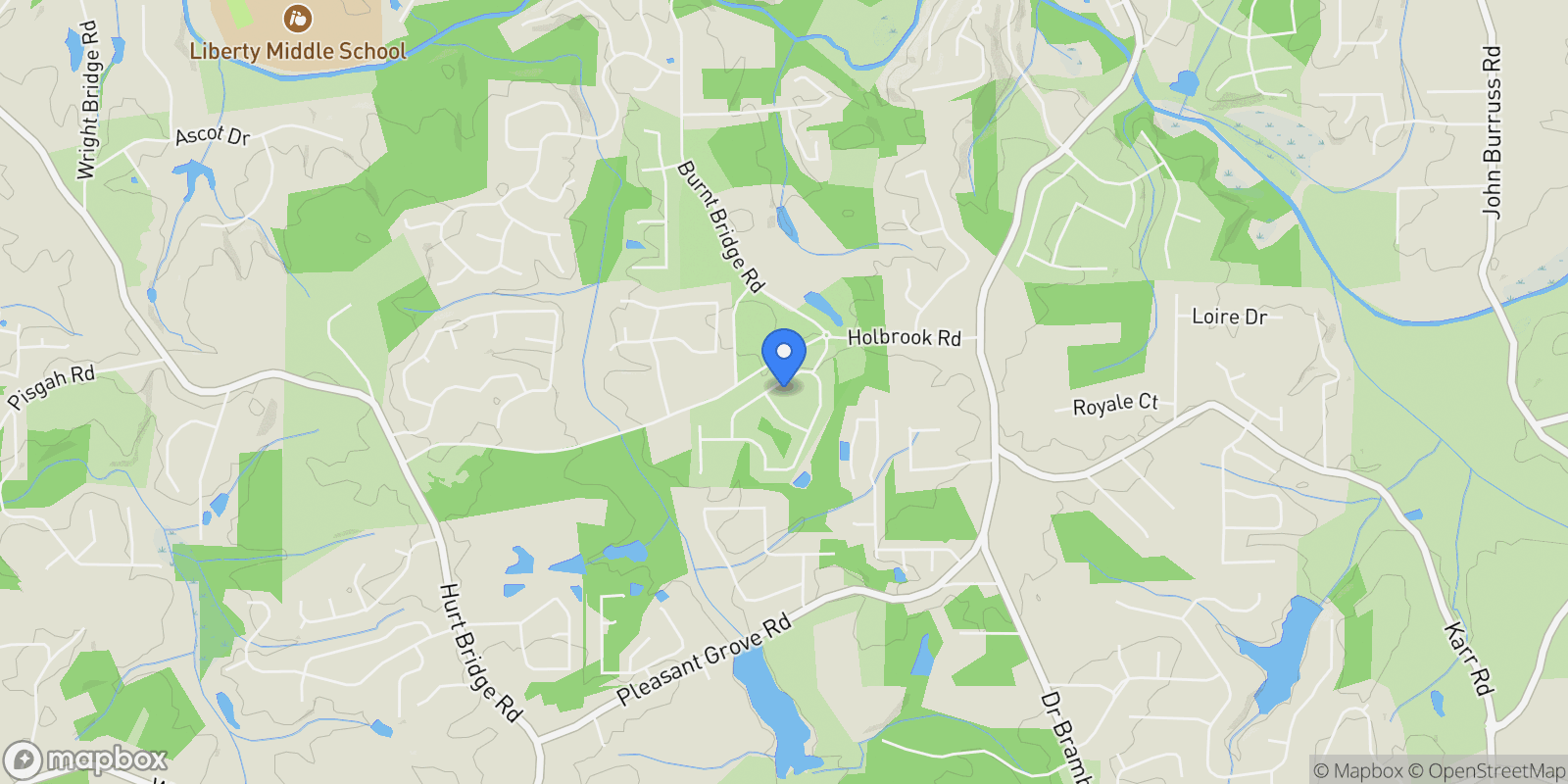 Map showing 3675 Andover Street, Cumming, Georgia, United States.