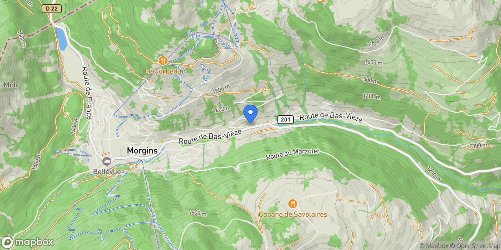 Map showing 69, route de Bas-Vièze, Troistorrents, Valais, Switzerland.
