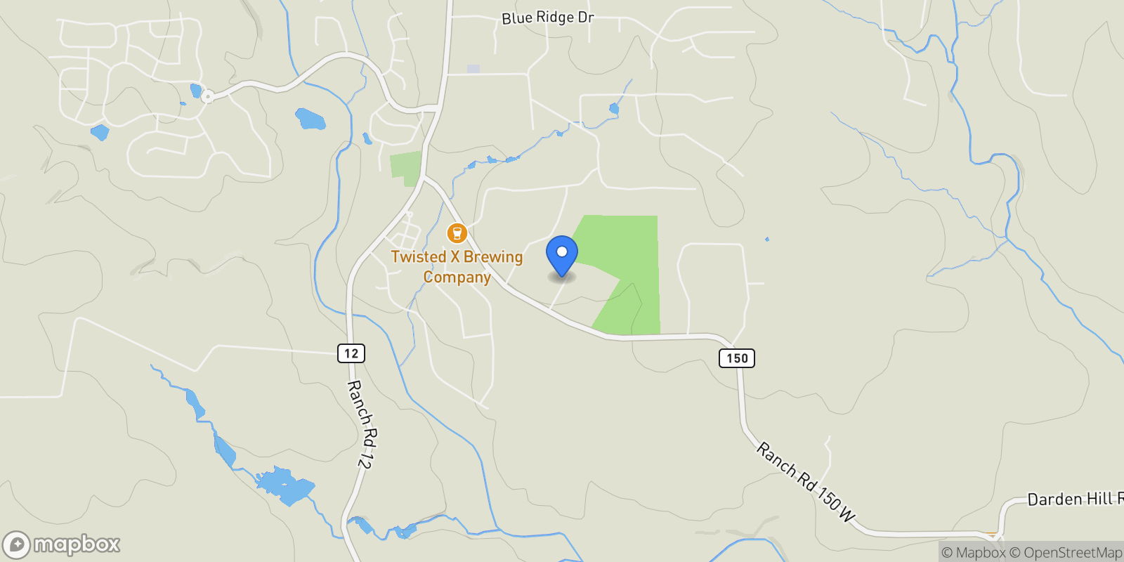 Map showing 221 Charro Vista DR, Driftwood, Texas, United States.